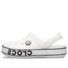 Zoccoli Crocband Logo “Bianco Nero”