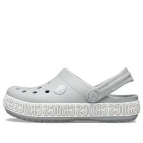 Zoccoli Crocband Logo Mania “Grigio Argento”
