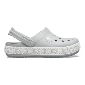 Zoccoli Crocband Logo Mania “Grigio Argento”