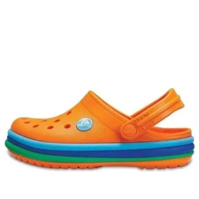 Zoccoli Crocband Rainbow Band “Arancione Blu”