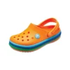Zoccoli Crocband Rainbow Band “Arancione Blu”