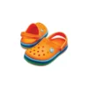 Zoccoli Crocband Rainbow Band “Arancione Blu”