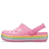 Zoccoli Crocband Rainbow Glitter “Rosa”