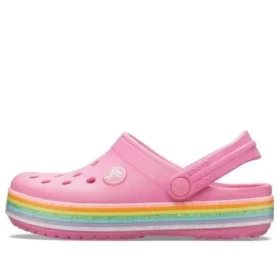 Zoccoli Crocband Rainbow Glitter “Rosa”
