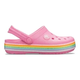 Zoccoli Crocband Rainbow Glitter “Rosa”