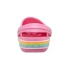 Zoccoli Crocband Rainbow Glitter “Rosa”