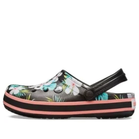 Zoccoli Crocband Seasonal Graphic “Black White Pink”