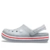 Zoccoli Crocband Varsity “Grigio-Rosso”