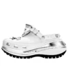 Zoccoli Crocs x MCM Mega Crush Clog “White Silver”