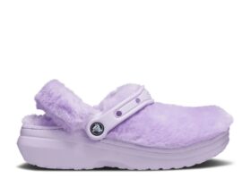 Zoccoli da donna Classic Lined Clog ‘Fur Sure – Lavender’