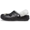 Zoccoli Disco Classic Lined Clog con Glitter “Nero Bianco”