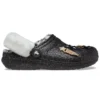Zoccoli Disco Classic Lined Clog con Glitter “Nero Bianco”