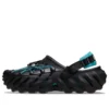 Zoccoli Echo con lacci riflettenti “Black Teal”
