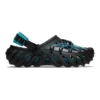 Zoccoli Echo con lacci riflettenti “Black Teal”