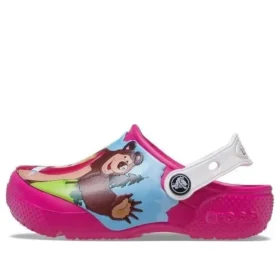 Zoccoli Fun Lab Masha e l’Orso con toppa “Rosa Caramella”
