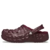 Zoccoli geometrici foderati “Dark Cherry”