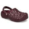 Zoccoli geometrici foderati “Dark Cherry”