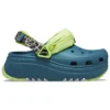 Zoccoli Hiker Xscape con stampa animalier “Verde turchese”
