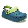 Zoccoli Hiker Xscape con stampa animalier “Verde turchese”
