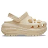 Zoccoli Mega Crush con conchiglie e perle “Beige”