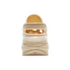 Zoccoli Mega Crush con conchiglie e perle “Beige”