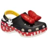 Zoccoli Platform Clog Crocs x Minnie Mouse Classic “Nero Rosso Bianco”