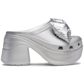 Zoccoli Siren Metallic Bow “Silver”
