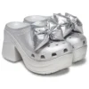 Zoccoli Siren Metallic Bow “Silver” Zoccoli Siren Metallic Bow “Silver”