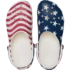 Zoccolo classico con bandiera americana Zoccolo classico con bandiera americana