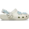 Zoccolo classico in denim per bambini con cinturino posteriore regolabile e fiori Zoccolo classico in denim per bambini con cinturino posteriore regolabile e fiori