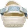 Zoccolo classico in denim per bambini con cinturino posteriore regolabile e fiori Zoccolo classico in denim per bambini con cinturino posteriore regolabile e fiori