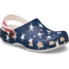 Zoccolo classico per bambini con bandiera americana Zoccolo classico per bambini con bandiera americana